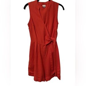 A New Day Vibrant Women’s Linen Shorts Mini Romper Jumpsuit XS Travel Classic